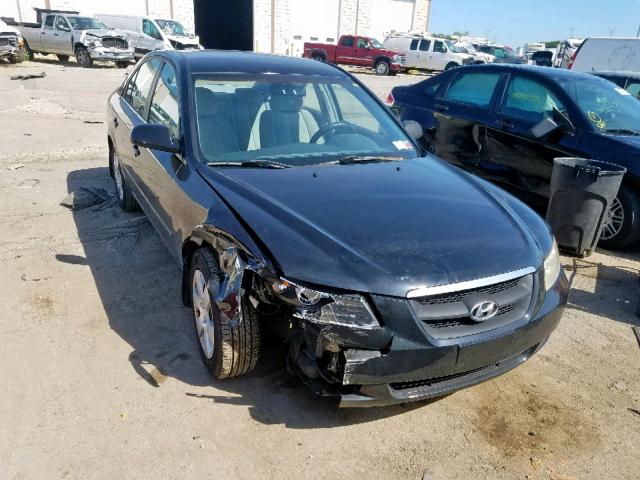 5NPET46CX7H222077 - 2007 HYUNDAI SONATA GLS BLACK photo 1