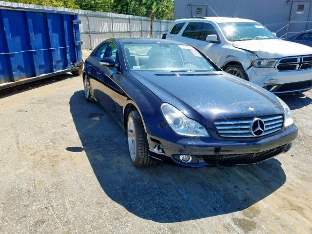 WDDDJ72X57A083517 - 2007 MERCEDES-BENZ CLS 550 BLUE photo 1