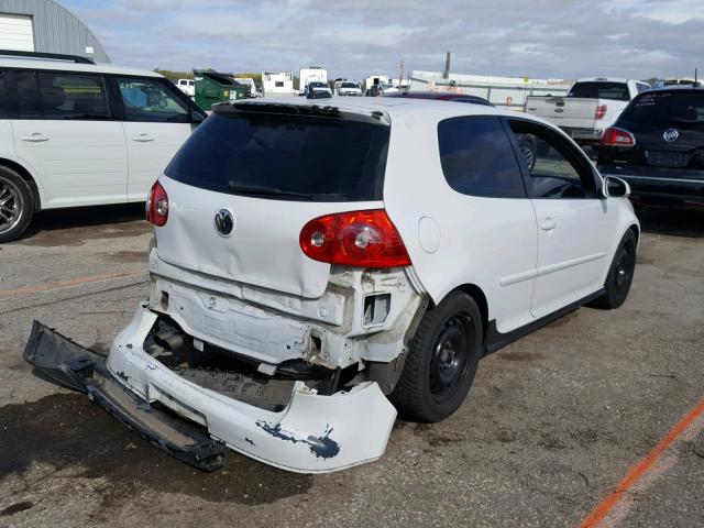 WVWEV71K76W070942 - 2006 VOLKSWAGEN NEW GTI WHITE photo 4