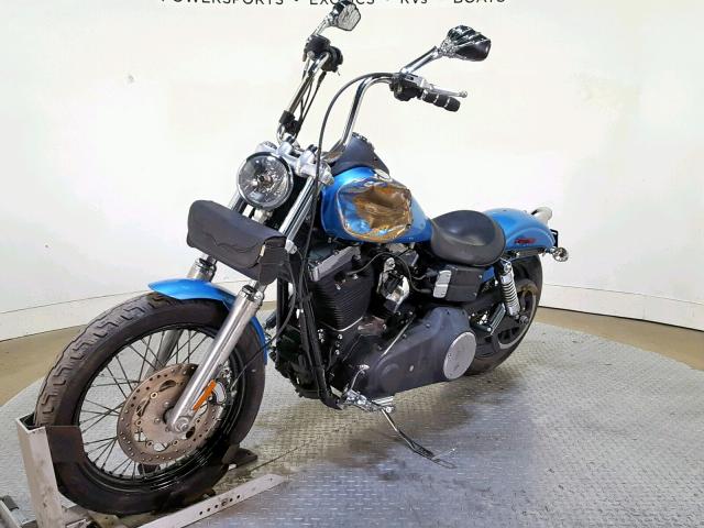 1HD1GX41XBC326335 - 2011 HARLEY-DAVIDSON FXDB BLUE photo 4