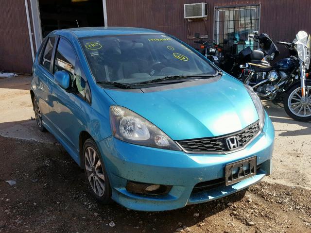 JHMGE8H53DC012130 - 2013 HONDA FIT SPORT TEAL photo 1