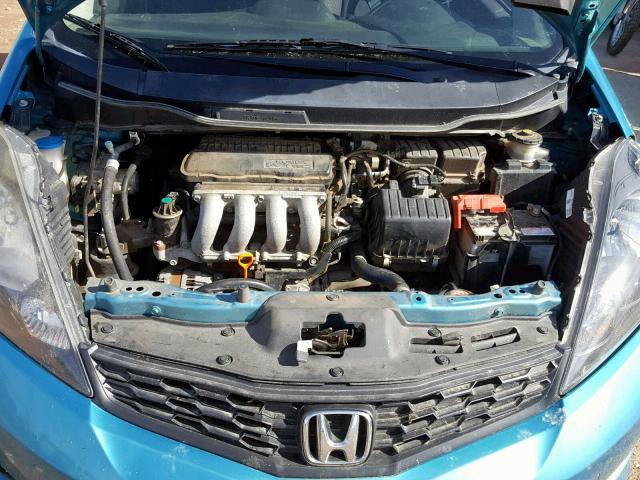 JHMGE8H53DC012130 - 2013 HONDA FIT SPORT TEAL photo 7