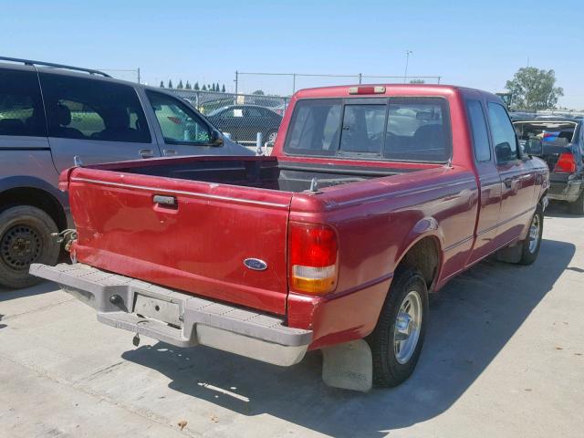 1FTCR14A6SPA08061 - 1995 FORD RANGER SUP RED photo 4