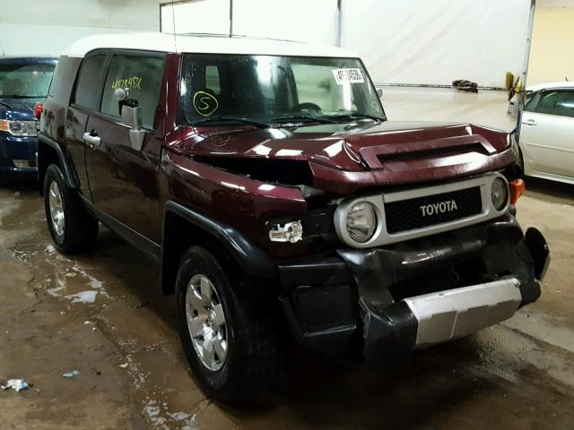 JTEBU11F670076463 - 2007 TOYOTA FJ CRUISER MAROON photo 1