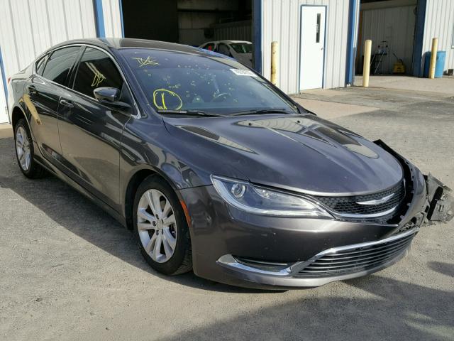 1C3CCCAB4FN641982 - 2015 CHRYSLER 200 LIMITE GRAY photo 1