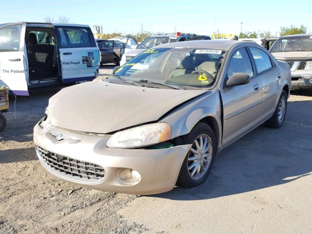 1C3EL56R43N530452 - 2003 CHRYSLER SEBRING LX BEIGE photo 2