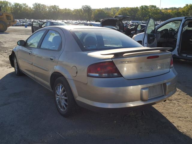 1C3EL56R43N530452 - 2003 CHRYSLER SEBRING LX BEIGE photo 3