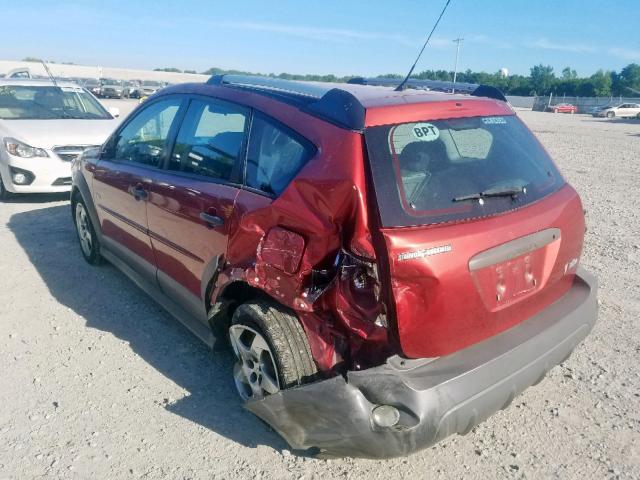 5Y2SL65848Z414309 - 2008 PONTIAC VIBE RED photo 3