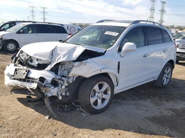 3GNAL4EK0ES649012 - 2014 CHEVROLET CAPTIVA LT WHITE photo 2