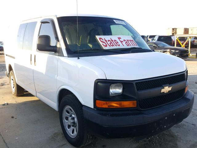 1GCSGAF44E1201180 - 2014 CHEVROLET EXPRESS G1 WHITE photo 1