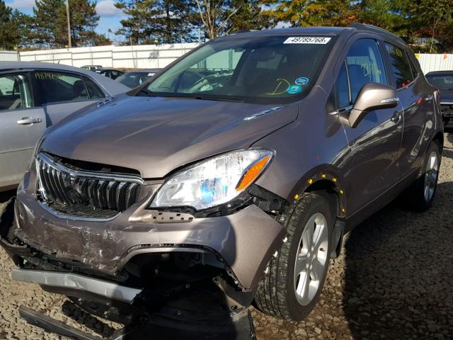 KL4CJESB2FB180224 - 2015 BUICK ENCORE BROWN photo 2