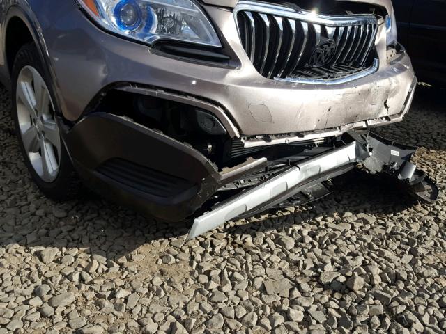 KL4CJESB2FB180224 - 2015 BUICK ENCORE BROWN photo 9