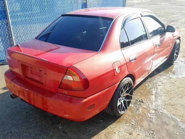 JA3AY26C4YU004923 - 2000 MITSUBISHI MIRAGE DE RED photo 4