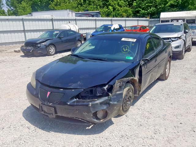 2G2WP552681108348 - 2008 PONTIAC GRAND PRIX BLACK photo 2