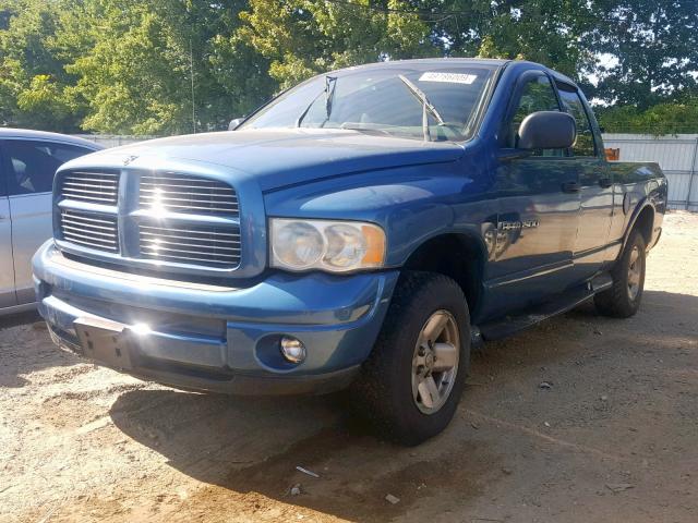 1D7HU18N03S166370 - 2003 DODGE RAM 1500 S BLUE photo 2