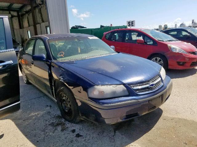 2G1WF52E029177809 - 2002 CHEVROLET IMPALA BLUE photo 1