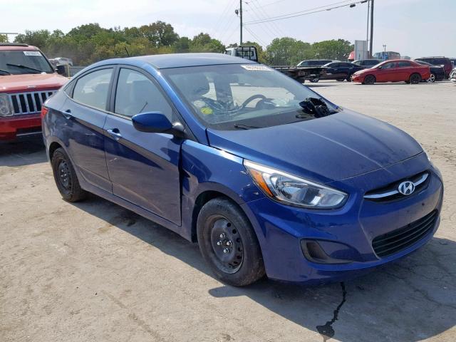 KMHCT4AE5GU989367 - 2016 HYUNDAI ACCENT SE BLUE photo 1