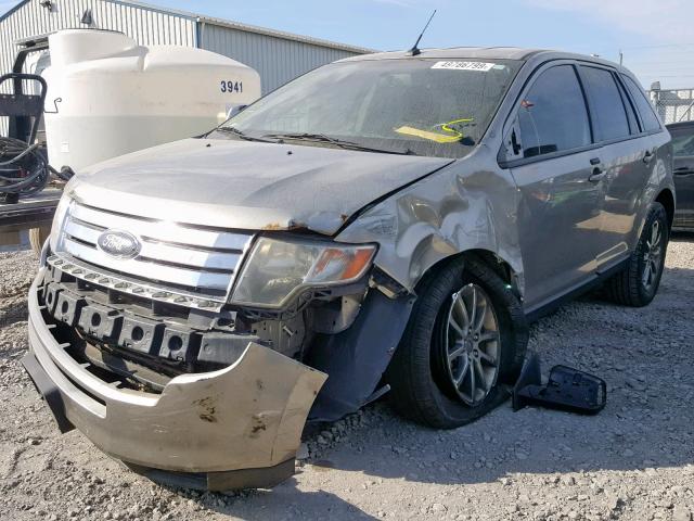 2FMDK38C18BA03944 - 2008 FORD EDGE SEL GRAY photo 2