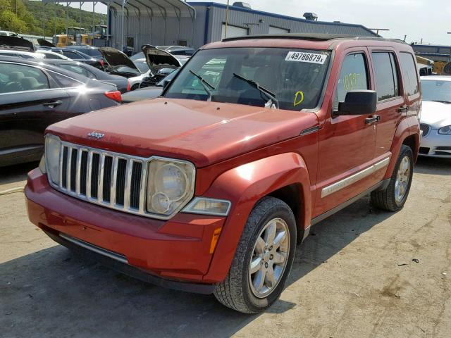 1J4PN5GK9AW115449 - 2010 JEEP LIBERTY LI RED photo 2