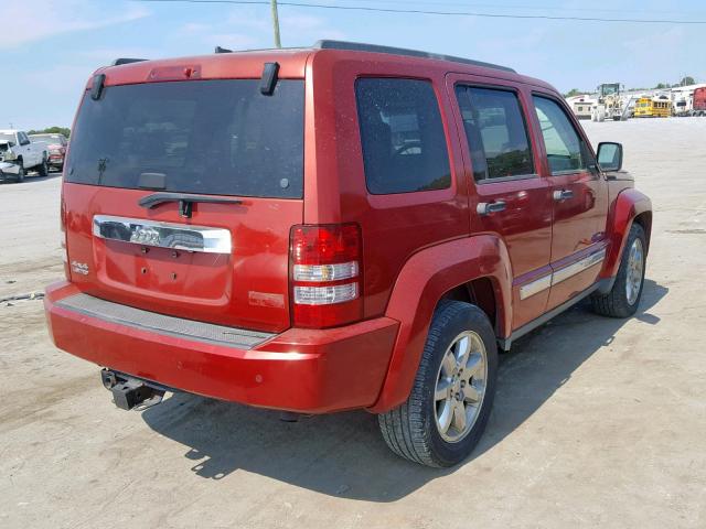 1J4PN5GK9AW115449 - 2010 JEEP LIBERTY LI RED photo 4