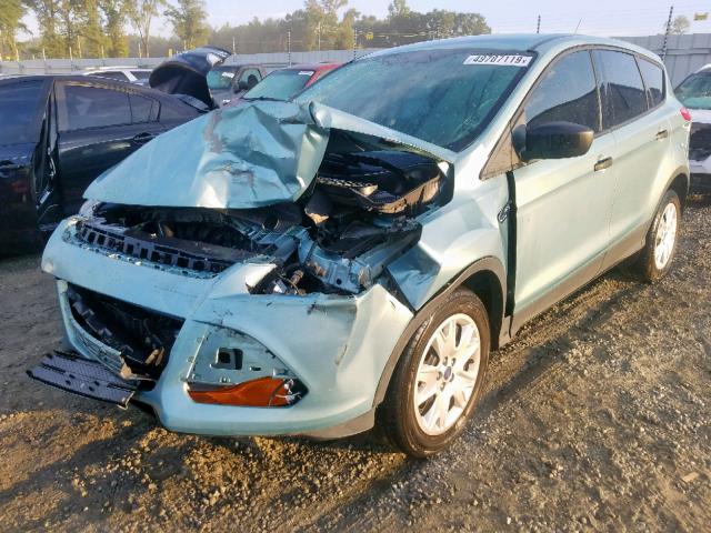 1FMCU0F72DUA11162 - 2013 FORD ESCAPE S GREEN photo 2