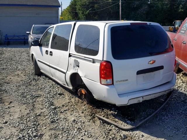 1GNDV03L75D275056 - 2005 CHEVROLET UPLANDER WHITE photo 3