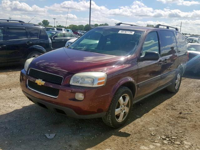 1GNDV33168D204242 - 2008 CHEVROLET UPLANDER L MAROON photo 2