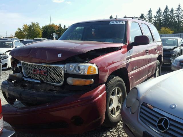 1GKEK63UX6J124558 - 2006 GMC YUKON DENA RED photo 2