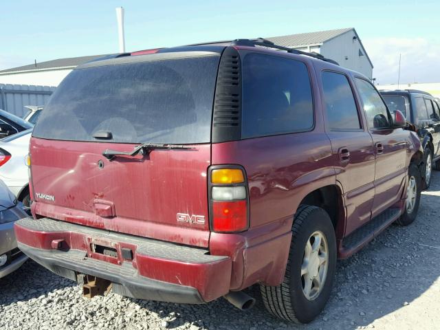 1GKEK63UX6J124558 - 2006 GMC YUKON DENA RED photo 4