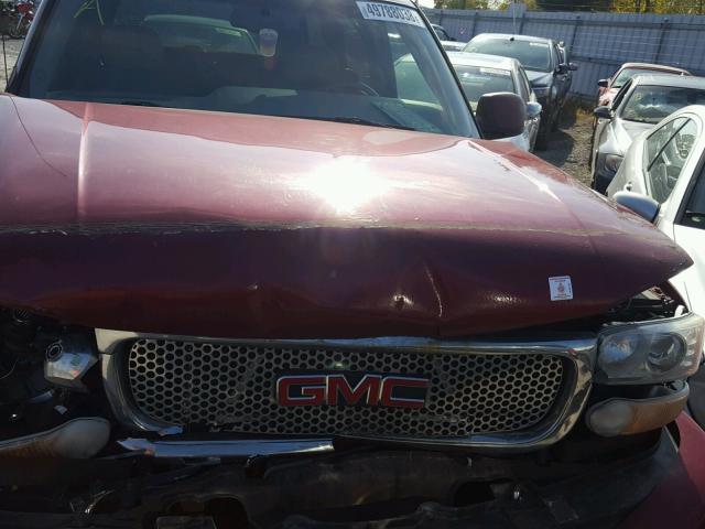 1GKEK63UX6J124558 - 2006 GMC YUKON DENA RED photo 7