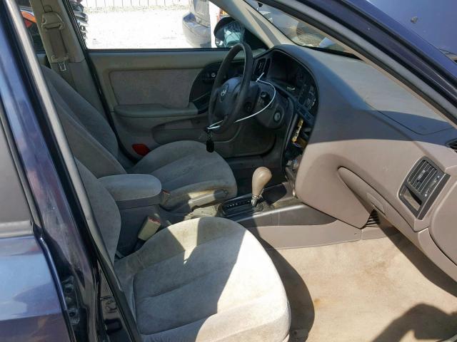 KMHDN46D86U306624 - 2006 HYUNDAI ELANTRA GL BLUE photo 5