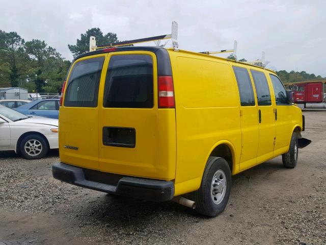 1GCWGFCAXD1103570 - 2013 CHEVROLET EXPRESS G2 YELLOW photo 4