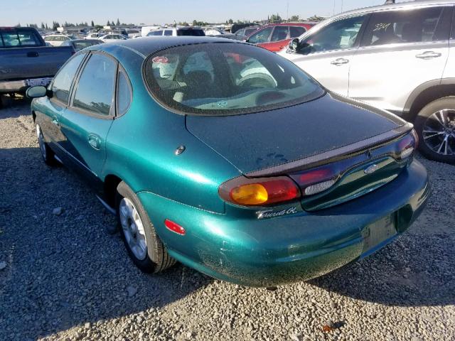 1FALP52U5VG291010 - 1997 FORD TAURUS GL GREEN photo 3