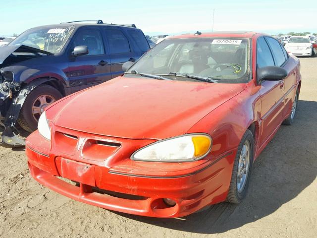 1G2NV52E73C210048 - 2003 PONTIAC GRAND AM G RED photo 2