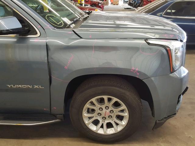 1GKS2GKC8GR255492 - 2016 GMC YUKON XL K GRAY photo 9