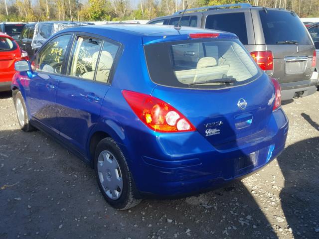 3N1BC13E29L470370 - 2009 NISSAN VERSA S BLUE photo 3