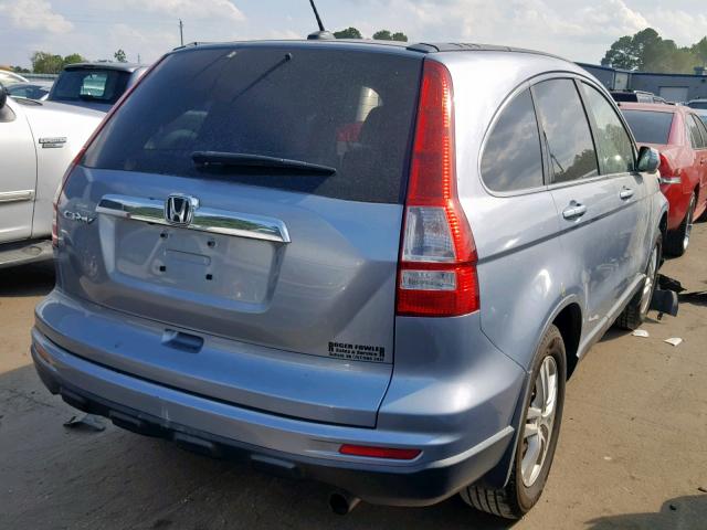 5J6RE3H72BL013940 - 2011 HONDA CR-V EXL BLUE photo 4