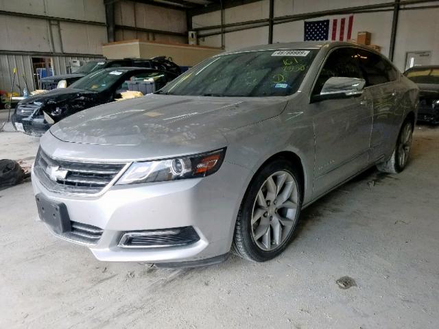 2G1155S36E9161632 - 2014 CHEVROLET IMPALA LTZ SILVER photo 2