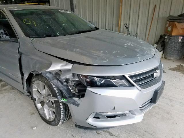 2G1155S36E9161632 - 2014 CHEVROLET IMPALA LTZ SILVER photo 9