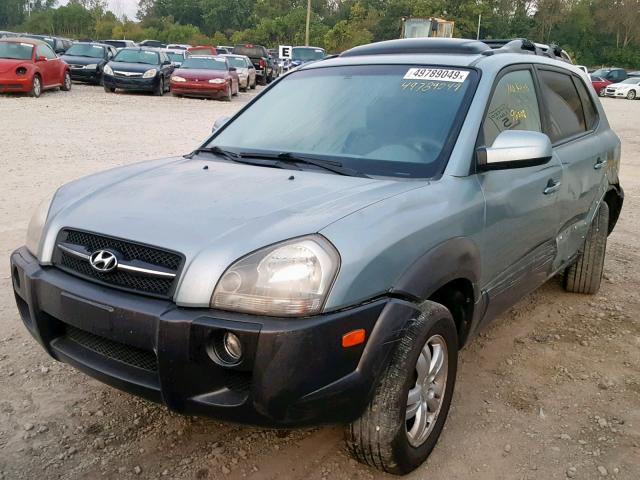 KM8JN72D77U540264 - 2007 HYUNDAI TUCSON SE BLUE photo 2