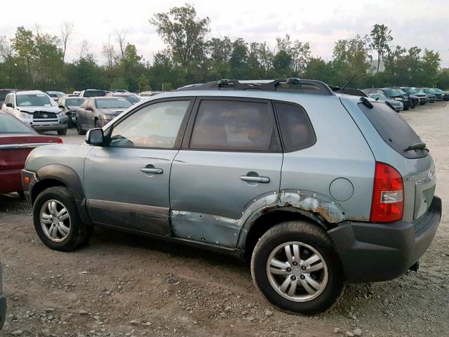 KM8JN72D77U540264 - 2007 HYUNDAI TUCSON SE BLUE photo 9