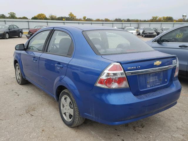 KL1TD5DE7AB112778 - 2010 CHEVROLET AVEO LS BLUE photo 3