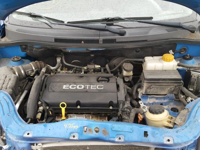 KL1TD5DE7AB112778 - 2010 CHEVROLET AVEO LS BLUE photo 7