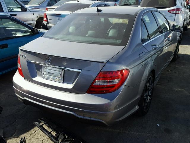 WDDGF4HB4EG212530 - 2014 MERCEDES-BENZ C 250 GRAY photo 4