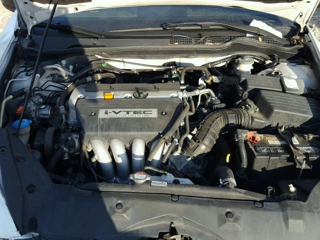 1HGCM56127A111394 - 2007 HONDA ACCORD VAL WHITE photo 7