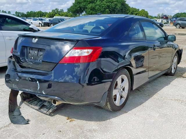 2HGFG12978H504299 - 2008 HONDA CIVIC EXL შავი ფოტო 4