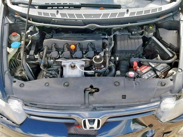 2HGFG12978H504299 - 2008 HONDA CIVIC EXL შავი ფოტო 7