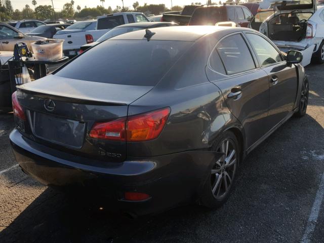 JTHBK262875026574 - 2007 LEXUS IS 250 BLACK photo 4