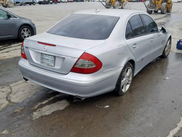 WDBUF56X38B253023 - 2008 MERCEDES-BENZ E 350 SILVER photo 4