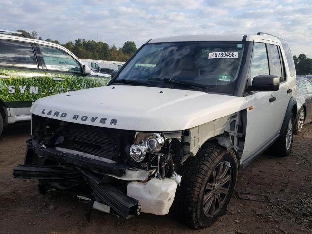 SALAE25408A444636 - 2008 LAND ROVER LR3 SE WHITE photo 2